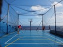 Enclosed ball court